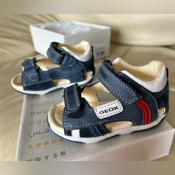 Geox baby leather shoes first steps size 19 - Picture 2 of 10